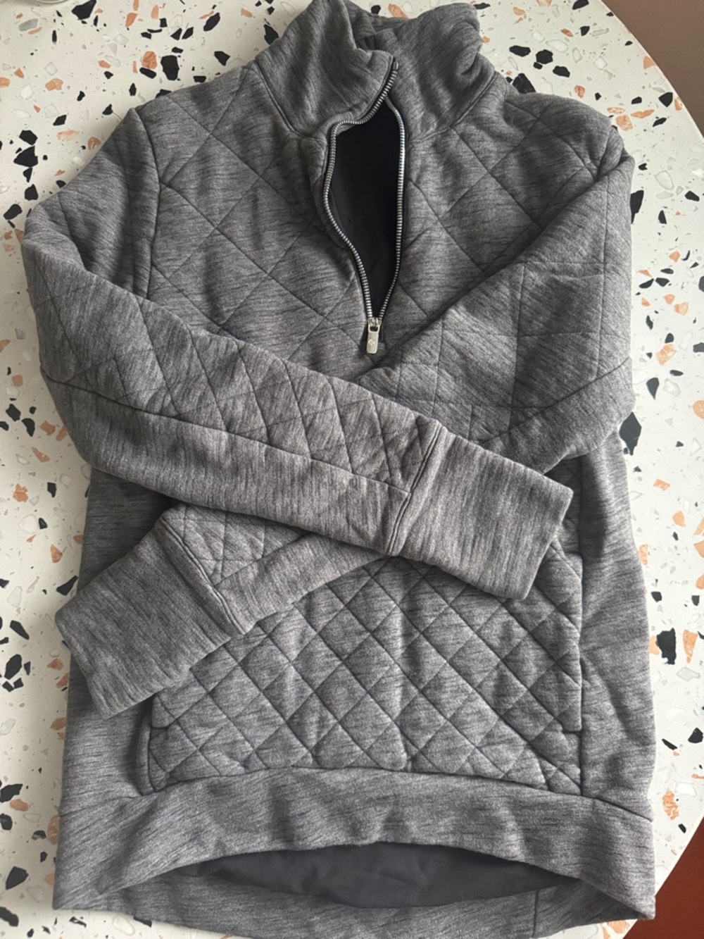 lululemon athletica Quilted Half-Zip Pullover Jacket - Gray